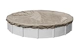 Pool Mate 5724-4 Winter Pool Cover, Extra Heavy-Duty Sandstone, 24 ft Above Ground Pools