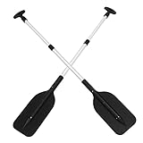 BESPORTBLE 2 Pack Telescopic Kayak Paddle 22-41inch Aluminum Alloy Boat Oars Collapsible Paddle for Boat Kayaking Rafting Jet Ski Canoe Outdoor Kayak Water Sports