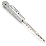 Pocket Screwdriver with Clip and Magnet - Phillips and Slotted-Flat Head - Small Tool with Magnetic Tip (Stainless Steel)