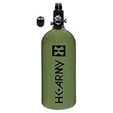 Maddog HK Army 48ci/3000psi Compressed Air HPA Paintball Tank and Fill Nipple Protector Combo - Olive