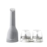 FinaMill's Award-Winning Battery Operated Salt and Pepper Grinder Set - Adjustable Coarseness, Ceramic Grinding Elements, LED Light, 2 Quick-Change ProPlus Pods - Perfect for Home Cooking & Gifting