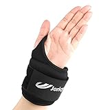 Wrist Weights with Thumb Loops Lock for Men Women Kids 1 Pair 6LBS Arm Ankle Weights Weighted Gloves for Running Walking Jogging Strength Training Gym Workout Cardio Exercises (Black)