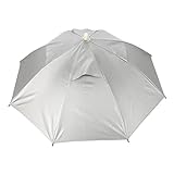 TOPINCN Handfree Umbrella Outdoor Foldable Umbrella Hat Folding Headwear Waterproof Elastic Golf Camping Fishing Beach Sun Rain