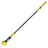 Balight Golf Swing Trainer Aid and Correction for Strength Grip Tempo & Flexibility Training Suit for Indoor Practice Chipping Hitting Golf Accessories (48 Inches, Yellow)