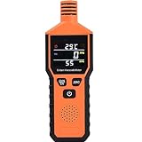 Handheld Carbon Monoxide Meter, 3-in-1 Portable CO Gas Detector, CO Monitor Temp/Humidity Detector with Color LCD Display, Voice and Vibration Alarm for Home/Travel/Industrial(Battery Not Included)