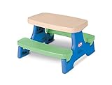Little Tikes Easy Store Jr. Kid Picnic Play Table, Blue,green