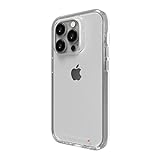 ZAGG Gear4 Crystal Palace Clear Case for iPhone 14 Pro, (13ft/4m) Drop Protection, Military Grade Polycarbonate Backplate, D30 Edge-to-Edge Protection, Anti-Yellowing, Wireless Charging