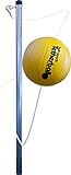 Park & Sun Sports Portable Outdoor Tetherball Set with Carrying Bag and Accessories (3-Piece Tri-Pod Base/Pole)