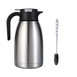 Heritage66 2 Liter /68 OZ Stainless Steel Thermal Coffee Carafe Dispenser Triple Wall Thermos Vacuum insulated/Flask Hot Coffee 12 hours Tea, Water (Wide Opening)
