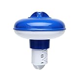 Floating Mini 1' Chlorine and Bromine Chemical Dispenser for Pool, Spa, Hot Tub, and Fountain - Adjustable Flow Vents Bromine Holder [ Foldable Chlorine Floater ]