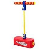 Flybar My First Foam Pogo Jumper for Kids Fun and Safe Pogo Stick for Toddlers, Durable Foam and Bungee Jumper for Ages 3 and up, Supports up to 250lbs (Red)