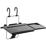 Mount-It! Car Table Tray with Adjustable Height and Tilt | Car Desk for Laptop FITS on Any Car Model and Steering Wheel | Holds Food, Drinks, Laptops, Tablets, Books and More! -
