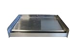 LITTLE GRIDDLE Sizzle-Q SQ180 100% Stainless Steel Universal Griddle with Even Heating Cross Bracing for Charcoal/Gas Grills, Camping, Tailgating, and Parties (18'x13'x3')