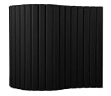 Versare VersiPanel Acoustical Partition Wall - Panel Sound Screen Divider (Black, 8' Wide x 6'6' Tall) (Black, 8' Wide x 6'6' Tall)
