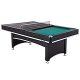 Triumph Phoenix 84' Billiard Table with Table Tennis Conversion Top for a Game of Pool or an Action-Packed Table Tennis Match