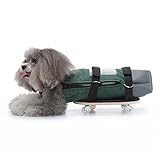 AgoKud Dog Wheelchair Alternative for Paralyzed Pets, Dog Drag Bag for Disabled Back Rear Legs, Pet Indoor Scooter Wheelchair for Protects Chests and Limbs - S