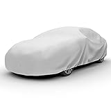 Budge Lite Car Cover Dirtproof, Scratch Resistant, Breathable, Dustproof, Car Cover Fits Sedans up to 228', Gray