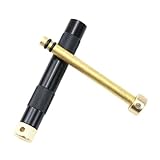 yungluner Fire Piston Metal Brass with Survival/prep Fire Tube Compressed Fire Detector Outdoor Use Fire Starter