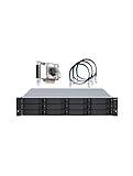 QNAP TL-R1200S-RP 12 Bay 2U Rackmount SATA 6Gbps JBOD Storage Enclosure with Redundant Power Supply. PCIe SATA Interface Card (QXP-1600eS) Included