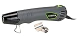 Genesis Compact Corded Electric 350W Heat Gun 662F with Curved Reflector Nozzle and 6ft. Power Cord for Crafts, Embossing, Paint Stripping, Shrink Wrap, and Heat Shrink Tube (GHG350)