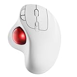 Nulea Wireless Trackball Mouse, Rechargeable Ergonomic, Easy Thumb Control, Precise & Smooth Tracking, 3 Device Connection (Bluetooth or USB), Compatible for PC, Laptop, iPad, Mac, Windows, Android