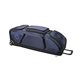 DeMarini Special Ops Front Line Wheeled Bag, Navy, L: 38' W: 13.5' H: 11'