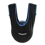 Mangrove Bowling Ball Polisher, Microfiber Bowling Towel See-Saw for Bowlers, Large Washable Bowling Shammy Seesaw, Ball Cleaner Holder Bag (Black)