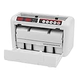 Cash Counter Machine, Portable Rechargeable Battery Operated Bill Counter Machine Money Cash Counting Machine with U-V & MG Counterfeit Detection, Multi-Currency or Tickets, 800 Pcs/min