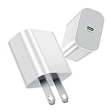 iPhone Fast Charger Block, [Apple MFi Certified] 2Pack 20W USB C Wall Charging Plug, Type-C Power Adapter Brick Cube for iPhone 15 Plus/15 Pro Max/14/14 Pro Max/13/13 Pro/12 Mini/11 Pro Max, iPad Pro