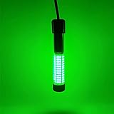 Broadroad LED Night Fishing Light 12V 108 LEDs 10.8W Underwater Night Fishing Finder Light, 1080LM Green Submersible Fishing Attracting with 5M Power Cord (12V 10.8W)