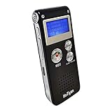 Digital Voice Recorders 8GB Audio Recorder Voice Activated Recorder for Lectures, Meetings, Interviews Recording Device Tape Recorder with Microphone USB Cable, MP3 Player (8GB)