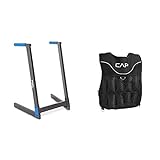 CAP Barbell Fuel Pureformance Dip Station with 20 Lb Weighted Vest