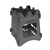 Kuvik's Titanium Wood Stove - Ultralight and Compact Stove for Backpacking, Camping, and Survival