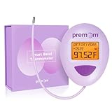 Premom Basal Body Thermometer for Ovulation Tracking: BBT Temperature 1/100th Degree High Precision - Smart Fertility Tracker with Backlight LCD Display & 60 Memory Recall | EBT-380