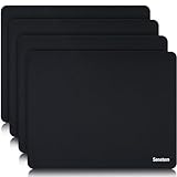 Senetem Ultra-Thin Mouse Pad, 4 Pack Smooth Gaming Mouse Pads, Non-Slip Rubber Base, Laser & Optical Mousepad for Laptop, Computer, Office & Home, Small Portable 11x8.6x0.04 in