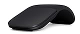Microsoft Arc Mouse - Black. Sleek,Ergonomic design, Ultra slim and lightweight, Bluetooth Mouse for PC/Laptop,Desktop works with Windows/Mac computers