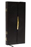 KJV Compact Checkbook Bible, Black Bonded Leather, Red Letter: King James Version, Holy Bible