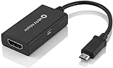 CYSINGC MHL 11-pin Micro USB to HDMI Cable Adapter with 1080p Video Audio Output for Samsung Galaxy S3 S4 S5, Note 2 3 4, Galaxy Tab 3, Tab S, Tab Pro