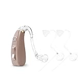 Banglijian Hearing Aid Rechargeable 201P Powerful gain with 4 Channels, Layered Noise Reduction, Adaptive Feedback Cancellation, 2 Types of Sound Tubes