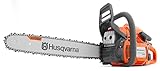 Husqvarna 445 Gas Chainsaw, 50-cc 2.8-HP, 2-Cycle X-Torq Engine, 18 Inch Chainsaw with Automatic Oiler, For Wood Cutting and Tree Trimming