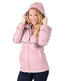 Charles River Apparel Women's New Englander Waterproof Rain Jacket, Pink Reflective, M