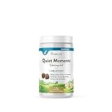 NaturVet Quiet Moments Calming Aid Dog Supplement – Helps Promote Relaxation, Reduce Stress, Storm Anxiety, Motion Sickness for Dogs – Tasty Pet Soft Chews with Melatonin – 70 Ct.