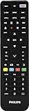 Vizio TV Remote Replacement by Philips, Universal Remote Control Compatible for Roku, Apple TV, Smart TV, Soundbar, Streaming Player, Blu Ray, DVD, DVR, 4 Device, Black, SRP4419V/27