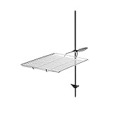 Stromberg Carlson Stake & Grill, Camping Grill, Open Fire Cooking Equipment, Fire Pit Accessories, Campfire Grill Grate, 15'x22' w/ 36' Long Stake