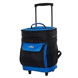 Travelers Club 18' Cool Carry 2 Section Insulated Rolling Cooler, Blue