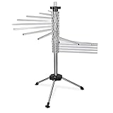 Navaris Collapsible Pasta Drying Rack - Tall Spaghetti Noodle Dryer Stand for up to 4.5 lbs of Homemade Noodles