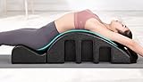 Yoga Pilates Massage Bed Arc Pilates Spine Corrector Back Cracking Device Pilates Yoga Wedge Massage Exercise Equipment for Adult Humpback Pain Corrector Arc Balance-Black