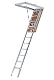 LITE Aluminum Attic Ladder w/Aluminum Frame, 375 lbs Capacity, 22 1/2” x 54', Type IAA, AP2240MS