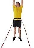 SPEEDSTER Sky Leaper- Vertical Jump Trainer for All Athletes with Adjustable Padded Belt and Adjustable Resistance Bungee Cords, Plus 2 Anchors