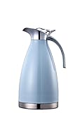 Bonnoces 68 Oz Stainless Steel Thermal Carafe - Double Walled Vacuum Insualted Thermos/Carafe with Lid - Coffee/Tea Carafe Heat & Cold Retention - 2 Liter